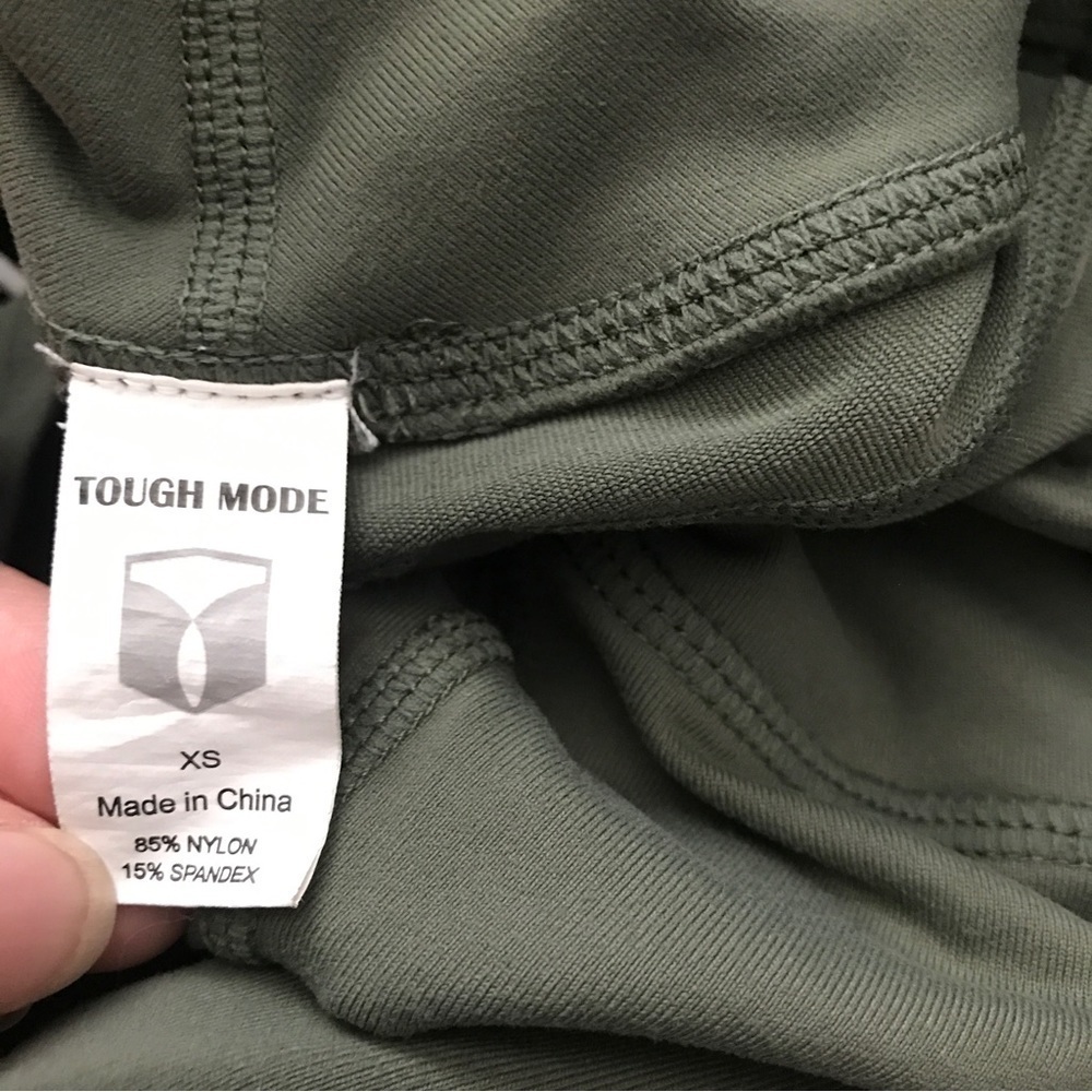 3/$15 Tough mode olive green workout Capri pants (P2) - Picture 7 of 9